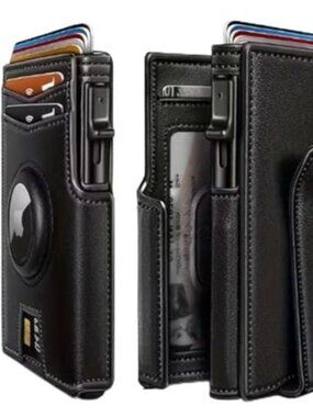 Men's RFID Blocking Slim Wallet with Pop-Up Card Holder